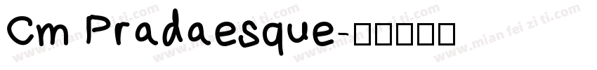 Cm Pradaesque字体转换